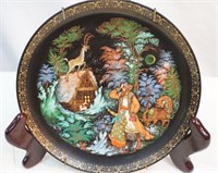 Hand Painted Russian Plate "Silver Hoof"