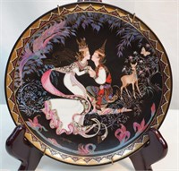 Hand Painted Thai Plate "The Love Story of Siam"