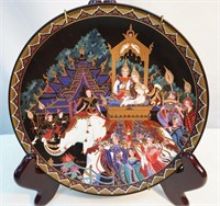 Hand Painted Thai Plate "The Return to the Throne"