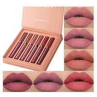 2025 sept6Pcs Matte Liquid Lipstick Makeup Set, Ma