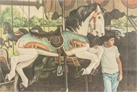 Canadian Litho by Ken Danby Guelph Carousel '1977