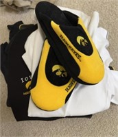 Hawkeye shirts, slippers