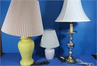 3 Table Lamps-15", 27", 28"