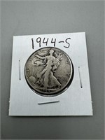 1944-S Silver Walking Liberty Half Dollar ;