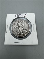 1939-S Silver Walking Liberty Half Dollar ;