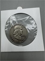 1952 Silver Franklin Half Dollar ;