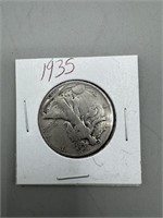 1935 Silver Walking Liberty Half Dollar ;