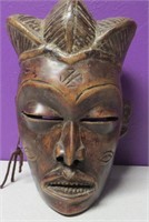 African Ceremonial Wood Death Mask 10"