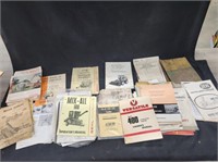Large Box of Misc Implement Manuals