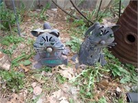 (2) Cat Solar Lights