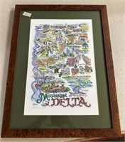 Linda Theobald Signed Mississippi Delta Print 50/1