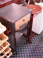 Vintage telephone table with drawer and undershelf