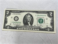 2013 U.S. $2 Dollar Bill