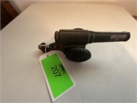 Old Military Cast Iron Cannon