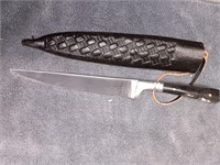Horn Toothpick Knife with Sheath