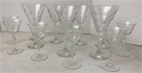 Libbey Glass Co Sharp Crystal wine goblets