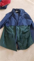Rain jacket size 2x and windbreaker pants
 Size