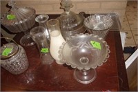 Misc tabletop glassware lot