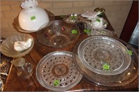 Misc glass top lot