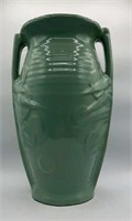McCoy Green Handled Vase