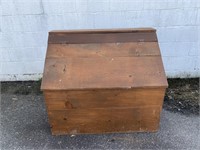 Vintage Heart Pine Grain Bin