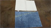 Mohawk White Bath Rug 24"x36", Blue 24"x36"