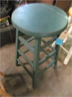 Green Painted Stool