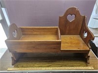 Vintage Hand Made Child's Wooden Seat/Cradle-