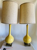 Set of Retro Yellow Lamps 42 x 10