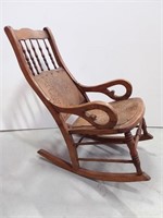 Antique Elm Rocking Chair