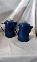 GSI Pioneer Enamelware Percolator