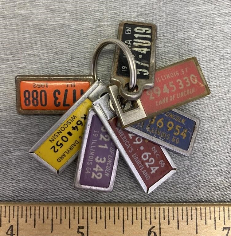 1950’s-60’s License Plate Keychain Disabled Amvets