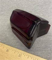 1940’s Cadillac Taillight Lens Ruby Glass