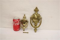 2 Brass Door Knockers, One In Used Condition