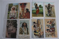 8- Native American Postcards Group K