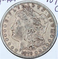 Coin 1879-CC  Morgan Silver Dollar Key VF