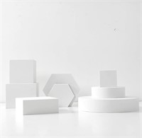 8PCS Geometric Cube Photo Props Set - Hard Foam