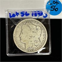 1893 - O  Morgan Silver $ Coin