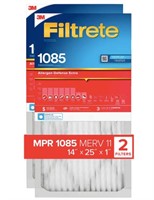 14X25X1 Filtrete 2-Pack Micro Allergen filter $43