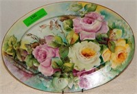 Hand-painted Roses serving platter by Stella