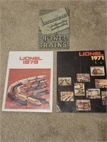 Lot of 3 Vintage Lionel Train Pamphlets