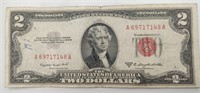 1953 B Red Seal $2 Bill