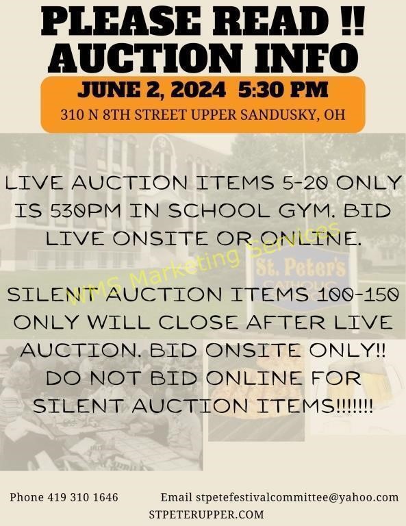 St. Pete's School Festival Auction - June 2nd, 2024