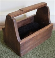 Vintage Wooden Shoe Shine Box