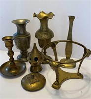 Asst brass lot incense burner