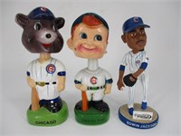 (3) Chicago Cubs Bobble Heads