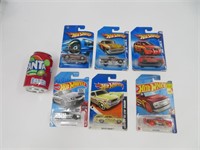 6 voitures hot wheels die cast