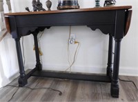 Lot #2126 - Contemporary Oak console table with
