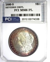 1880-S Morgan PCI MS66 PL REV DMPL