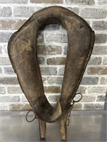 1800s Horse Collar/ Yoke is Leather & Wood w/